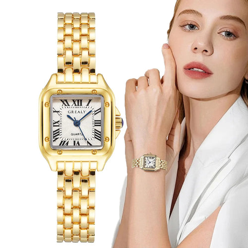 Elegant Gold Women's Timepiece